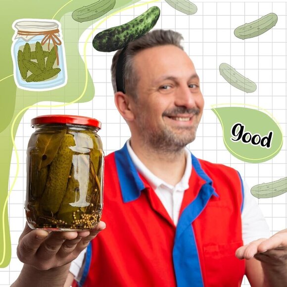 Pair of Pickle Headbands Fun Costume Accessories for Adults Halloween Party main image 4